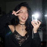 Early-2000s CCD mirror selfie